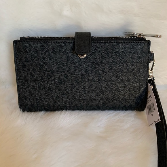 Michael Kors Jet Set Travel LG Double Zip Wristlet - Picture 5 of 6